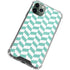 Blue White Chevron iPhone 12 Pro Clear Case