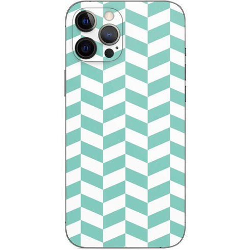 Blue White Chevron iPhone 12 Pro Max Skin