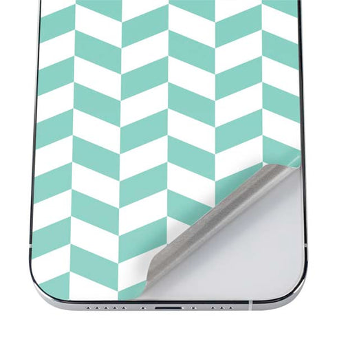 Blue White Chevron iPhone 12 Pro Max Skin