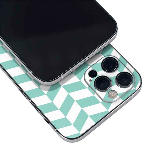 Blue White Chevron iPhone 12 Pro Max Skin