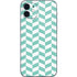 Blue White Chevron iPhone 12 Skin