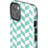 Blue White Chevron iPhone 13 Impact Case
