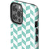 Blue White Chevron iPhone 13 Pro Max Impact Case