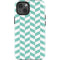 Blue White Chevron iPhone 14 Impact Case