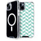 Blue White Chevron iPhone 15 Plus MagSafe Case