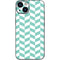 Blue White Chevron iPhone 14 Plus Skin