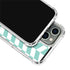 Blue White Chevron iPhone 14 Pro Clear Case