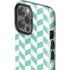 Blue White Chevron iPhone 14 Pro Max Impact Case