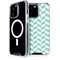 Blue White Chevron iPhone 15 Pro Max MagSafe Case