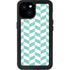 Blue White Chevron iPhone 15 Plus Waterproof Case