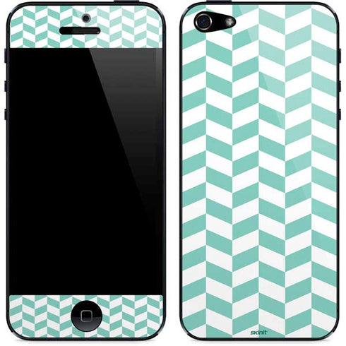 Blue White Chevron iPhone 5/5s/5SE Skin