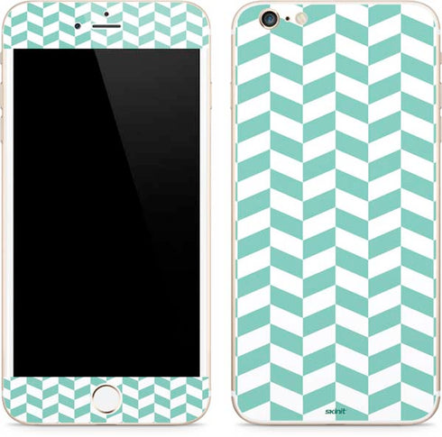 Blue White Chevron iPhone 6/6s Plus Skin
