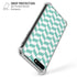Blue White Chevron iPhone 7/8 Plus Clear Case