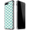 Blue White Chevron iPhone 7/8 Plus Clear Case