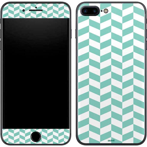Blue White Chevron iPhone 7 Plus Skin