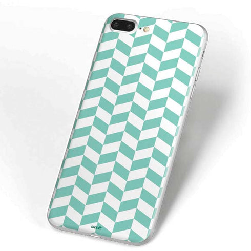 Blue White Chevron iPhone 7 Plus Skin
