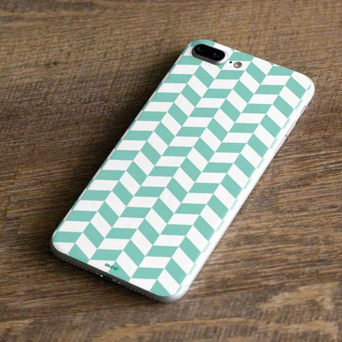 Blue White Chevron iPhone 7 Plus Skin