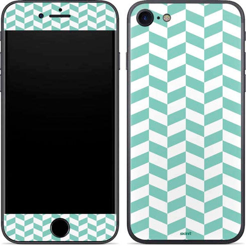 Blue White Chevron iPhone 7 Skin