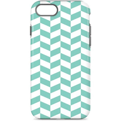 Blue White Chevron iPhone 8 Pro Case