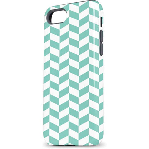 Blue White Chevron iPhone 8 Pro Case