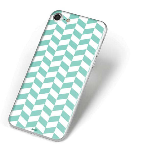 Blue White Chevron iPhone 8 Skin