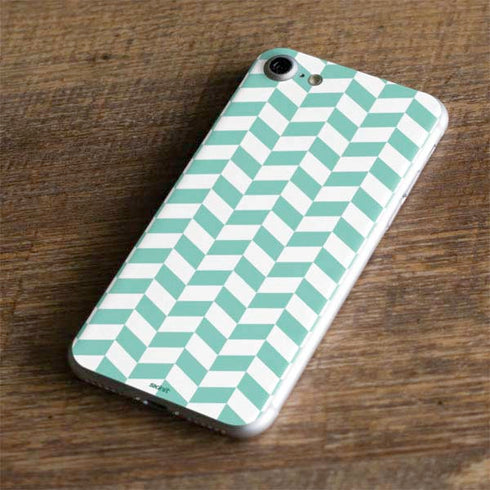 Blue White Chevron iPhone 8 Skin