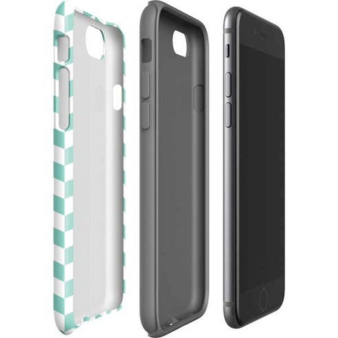 Blue White Chevron iPhone SE (2nd & 3rd Gen) Pro Case