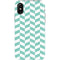 Blue White Chevron iPhone X Pro Case
