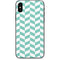 Blue White Chevron iPhone X Skin