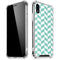 Blue White Chevron iPhone XR Clear Case