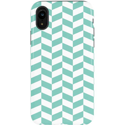 Blue White Chevron iPhone XR Pro Case