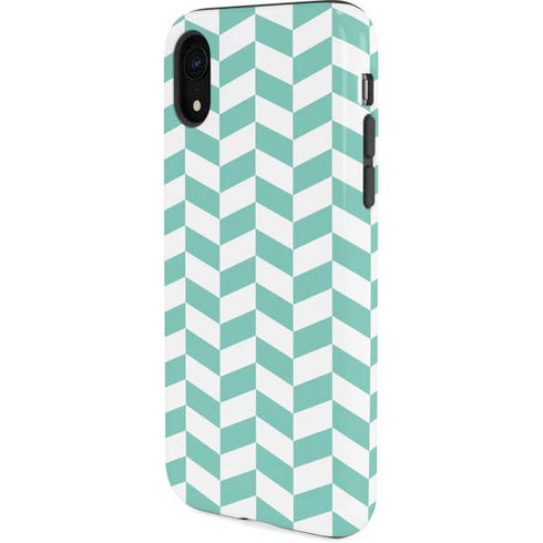 Blue White Chevron iPhone XR Pro Case