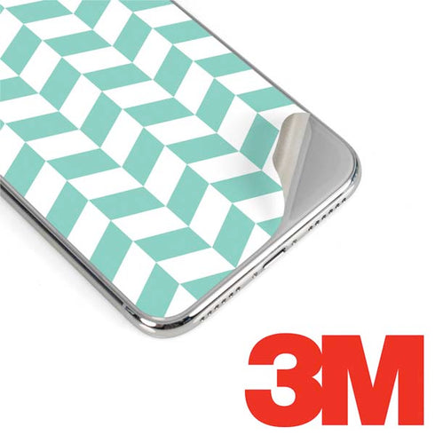 Blue White Chevron iPhone XR Skin