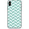 Blue White Chevron iPhone XS Skin