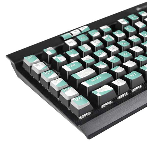 Blue White Chevron K95 RGB PLATINUM Mechanical Gaming Keyboard Skin