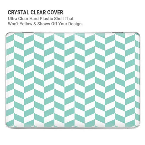 Blue White Chevron MacBook Air 15in (2023-2025) Case plus Skin
