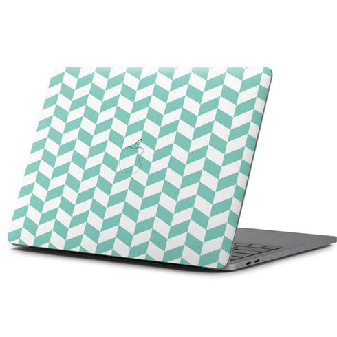 Blue White Chevron Apple MacBook Pro 13-inch Skin