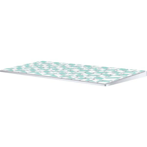 Blue White Chevron Magic Keyboard Skin