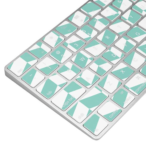 Blue White Chevron Magic Keyboard Skin