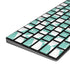 Blue White Chevron Magic Keyboard with Numeric Keypad Skin