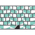 Blue White Chevron Magic Keyboard with Numeric Keypad Skin