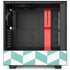 Blue White Chevron NZXT H510 Compact ATX Mid-Tower Case Skin