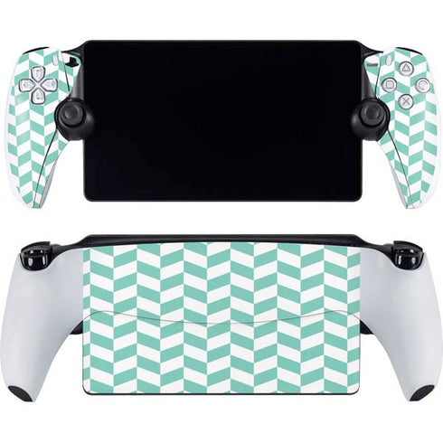 Blue White Chevron PlayStation Portal Remote Player Skin