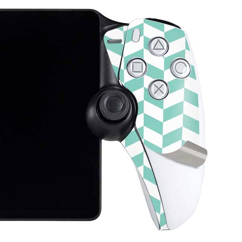 Blue White Chevron PlayStation Portal Remote Player Skin