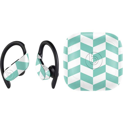 Blue White Chevron PowerBeats Pro Skin