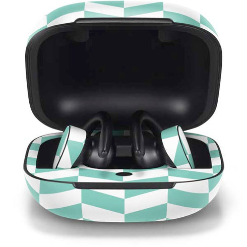 Blue White Chevron PowerBeats Pro Skin
