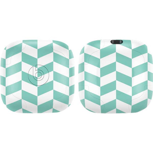 Blue White Chevron PowerBeats Pro Skin