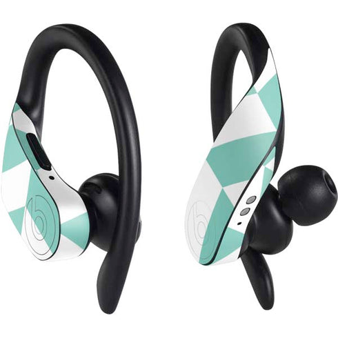 Blue White Chevron PowerBeats Pro Skin