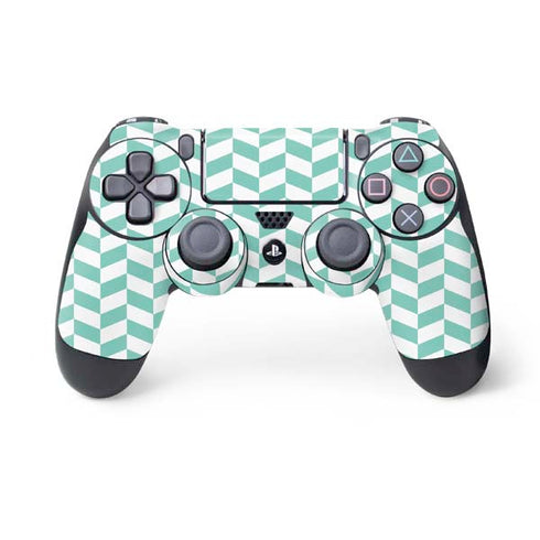 Blue White Chevron PS4 Controller Skin
