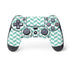 Blue White Chevron PS4 Controller Skin
